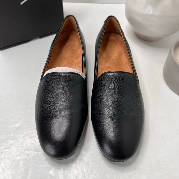 Vionic Willa II Slip-on Leather Slip On Flat Black Women's 6.5M NWB Comfort - Picture 5 of 10